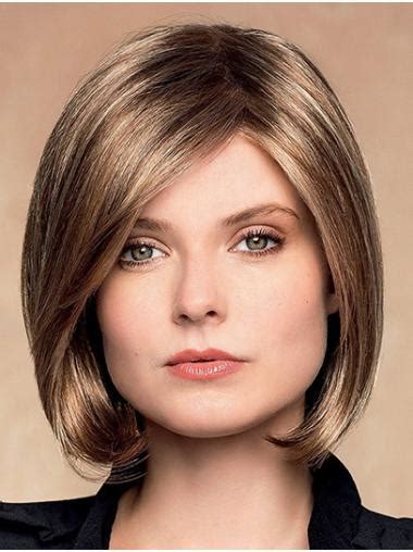 Short Wavy Monofilament Ombre/2 tone Synthetic Ladies Lace Wigs