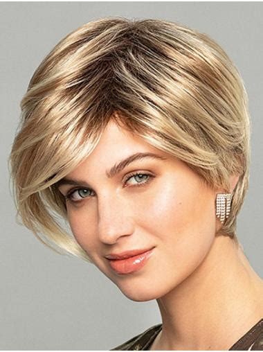 Short Wavy Monofilament Ombre/2 tone Synthetic Light Lace Wig