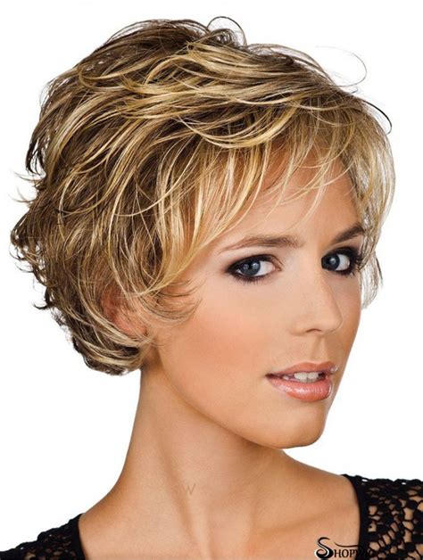 Short Wavy Wigs Human Hair Layered 8" Lace Front Wigs