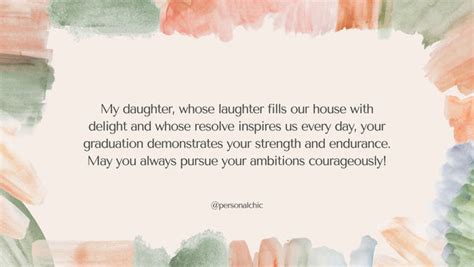 Short and Sweet Message for a Daughter on Her Graduation