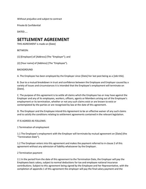 Should You Sign the Settlement Agreement? Unveiling the Power of Refusal