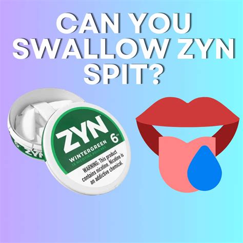 Should You Spit with Zyn?