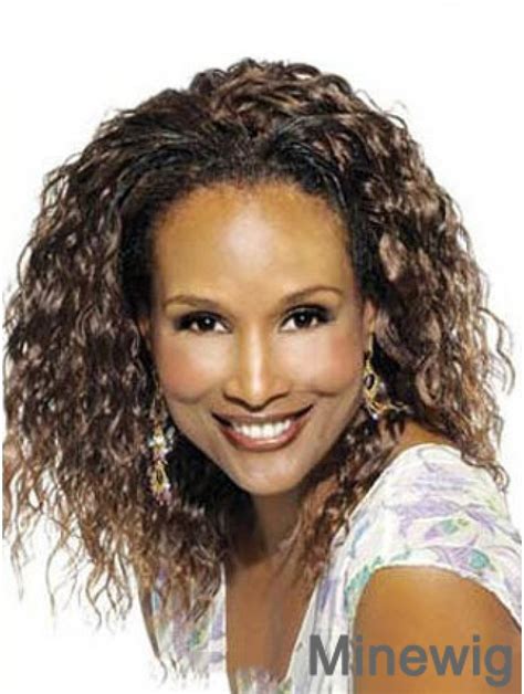 Shoulder Length 14" Curly With Bangs Lace Front Beverly Johnson Wigs