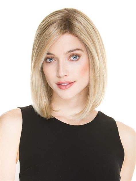 Shoulder Length Blonde 12" Straight New Human Hair Wigs