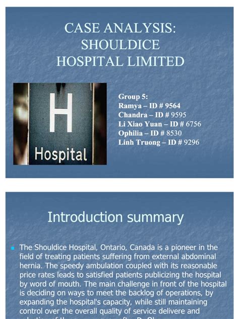 Shouldice Hospital Limited Case Study Ebook PDF