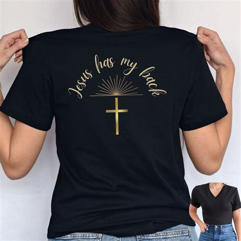 Show Your Faith in Style: Jesus Has My Back Shirt