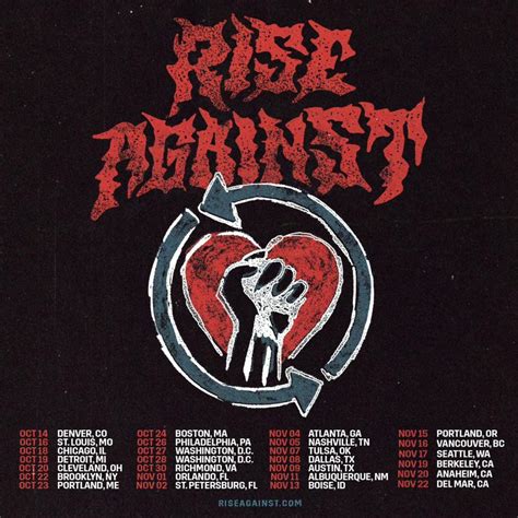 Show Your Support with Rise Against Tour Shirts