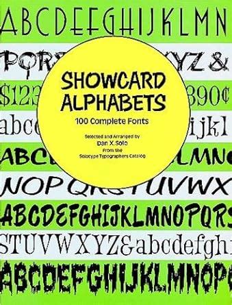 Showcard Alphabets 100 Complete Fonts Dover Pictorial Archive Series Reader