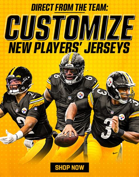 Showcase Your Steelers Pride with a Customized Jersey