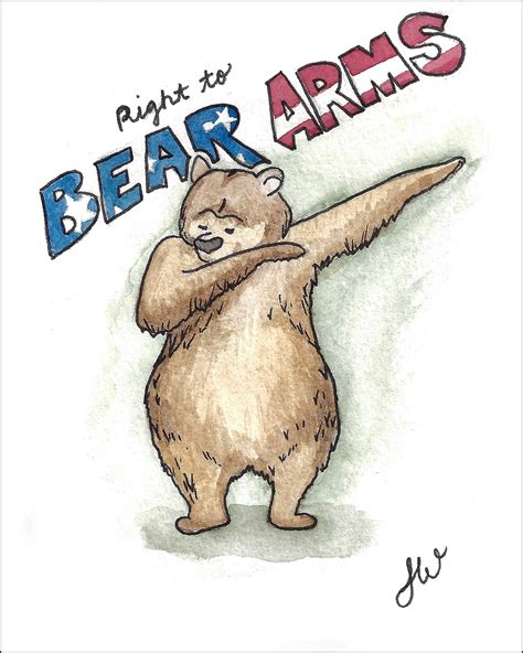 Showing your support for the right to bear arms: