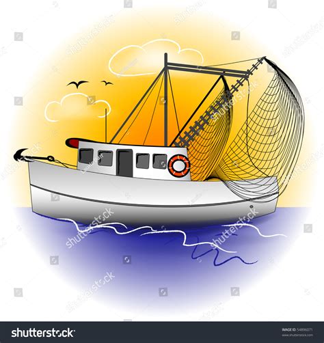 Shrimping Boat Graphic: