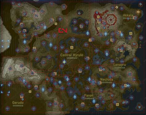 Shrine Map Botw: Uncover 120 Shrines in Breath of the Wild