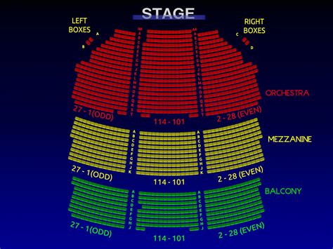 Shubert Theatre Broadway Seating Chart