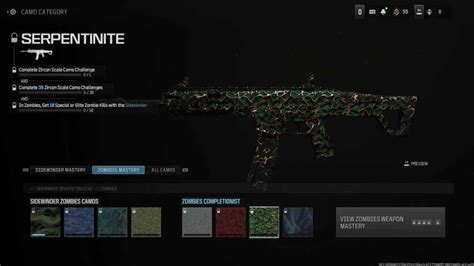 Sidewinder Zombie Camo Challenges: Unleash the Undead in Your Gear