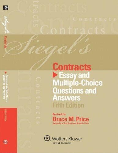 Siegels Contracts Multiple Choice Questions Answers Kindle Editon