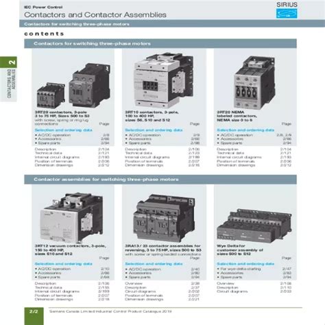 Siemens Contactor Catalogue With Price
