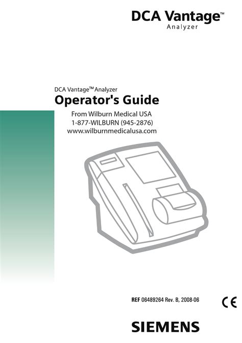 Siemens Dca Vantage Operator Manual Ebook Epub