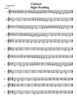 Sight Reading for Clarinet Kindle Editon