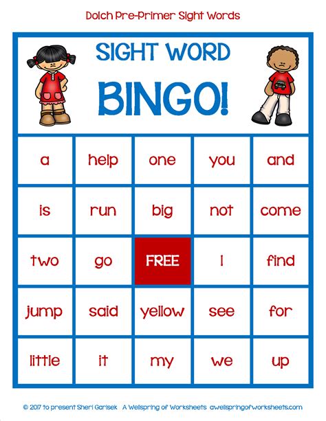 Sight Word Bingo: Boost Early Reading Skills in a Fun and Engaging Way!