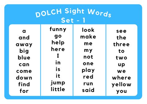 Sight Words Level 1 A Sight Words Book