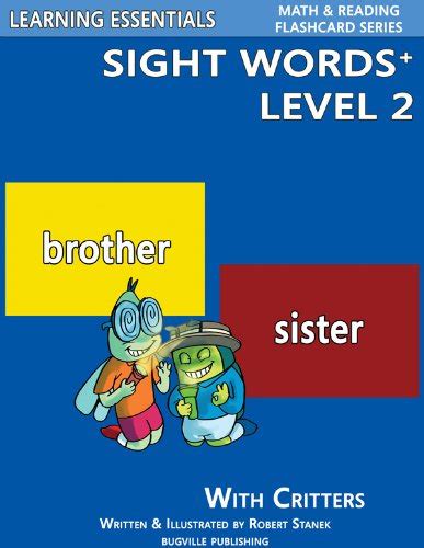Sight Words Plus Level 4 Sight Words Flash Cards with Critters for Grade 2 and Up Learning Essentials Math and Reading Flashcard Series