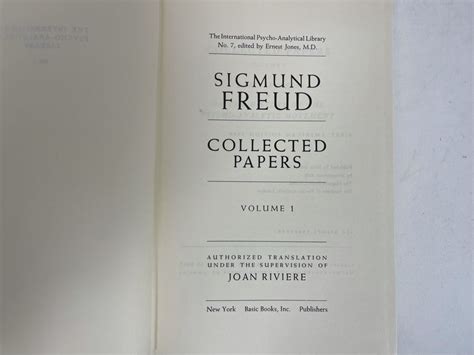 Sigmund Freud Collected Papers 10 volume set Reader