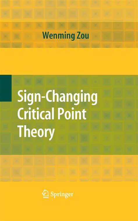 Sign-Changing Critical Point Theory 1st Edition Doc