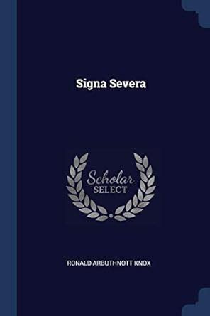 Signa severa Kindle Editon