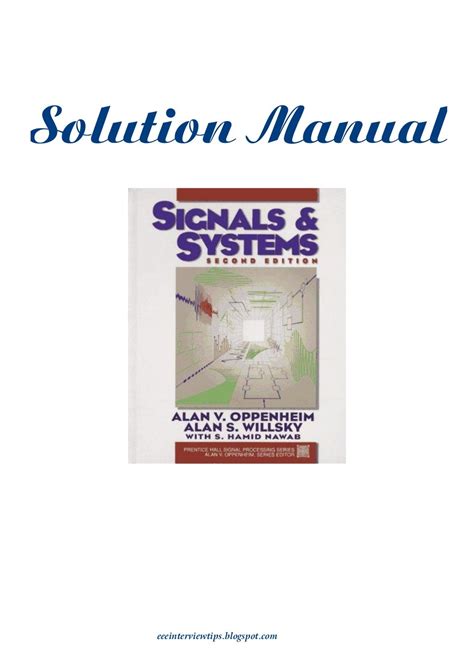 Signals And Systems Oppenheim Solution Manual PDF