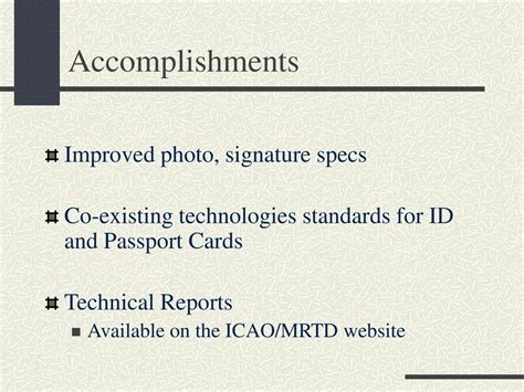 Signature Accomplishments