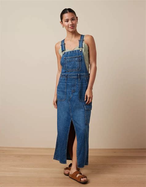 Signature Denim Overall Dress: