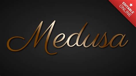 Signature Medusa logo: