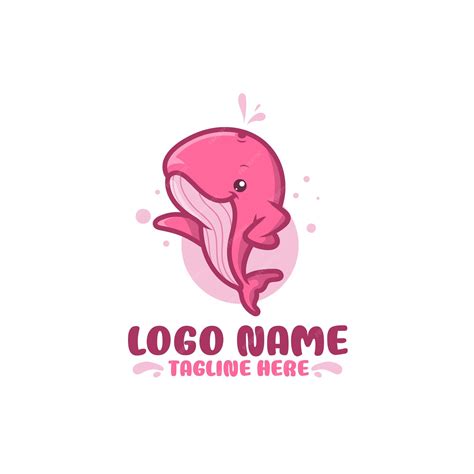 Signature Pink Whale Logo: