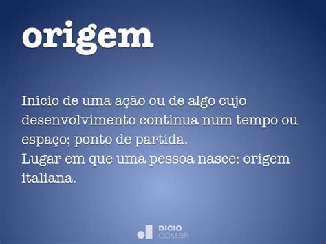 Significado e Origem