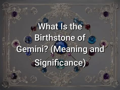 Significance for Geminis