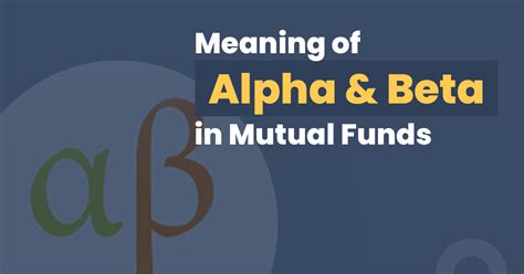 Significance of Alpha and Beta