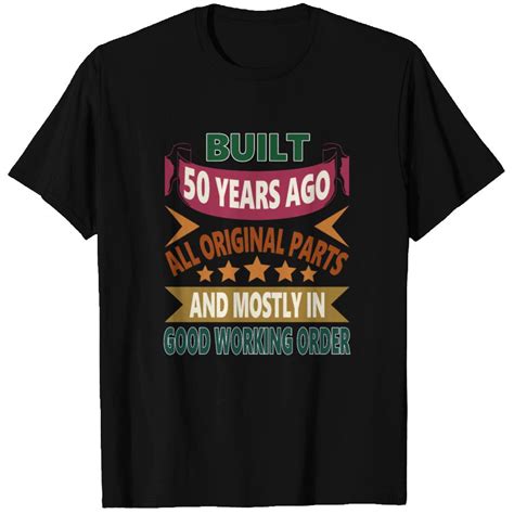 Significance of Turning 50 Shirts