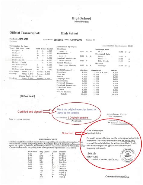 Significance of University of Mississippi Transcripts