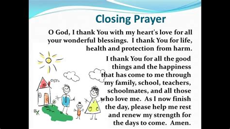 Significance of a Closing Prayer