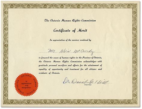 Significance of the Certificate of Merit Singapore