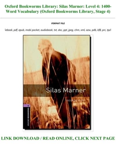 Silas Marner Level 4 Oxford Bookworms Library 1400 Headwords Reader