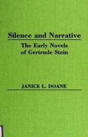 Silence and Narrative The Early Novels of Gertrude Stein Epub