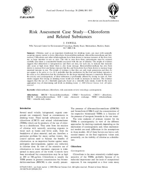 Silenced Studies: A Case of Chloroform and Its Impact on the Unassuming