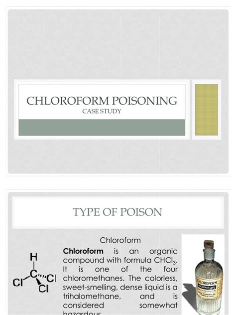 Silent Attack: Understanding Chloroform Poisoning