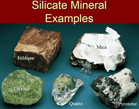 Silicate Minerals: