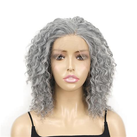 Silver Short Bob Lace Front Wig