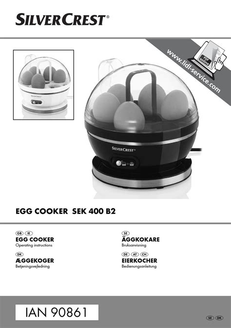 Silvercrest Egg Cooker Sek 400 B2 Instructions Ebook Doc
