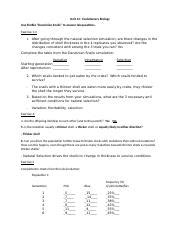 Simbio Darwinian Snails Lab Answers PDF