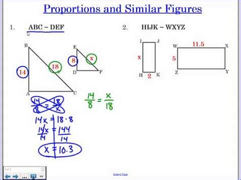 Similar Figures And Proportions Answers PDF