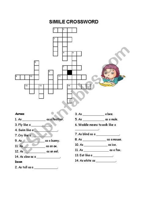 Simile Crossword Answers Reader